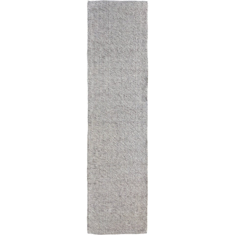 Althea Loop Light Grey Wool Polyester Runner Rug - Rugs Of Beauty - 1