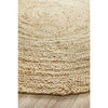 Onega Hand Woven Natural Jute Round Rug - Rugs Of Beauty - 3