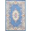 Handwoven French Abussan Wool Rug - Avolon - Blue - Rugs Of Beauty - 13