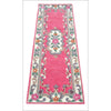 Handwoven French Abussan Traditional Wool Rug - Avolon - Pink - Rugs Of Beauty - 12