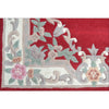 Handwoven French Abussan Wool Rug - Avolon - Red - Rugs Of Beauty - 3