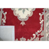 Handwoven French Abussan Wool Rug - Avolon - Red - Rugs Of Beauty - 7