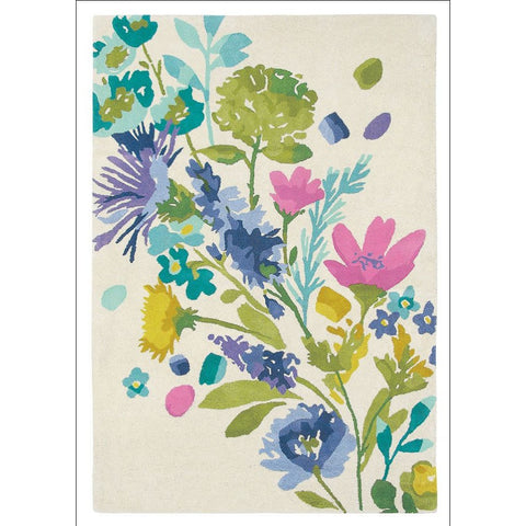 Bluebellgray Tetbury Meadow 19201 Floral Blooms Designer Wool Rug - Rugs Of Beauty - 1