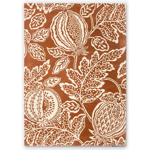 Sanderson Cantaloupe Orange 145203 Designer Wool Rug - Rugs Of Beauty - 1