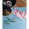 Wedgwood Hummingbird Blue 37808 Wool Viscose Designer Rug - Rugs Of Beauty - 3