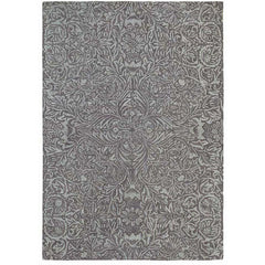Morris & Co Ceiling Charcoal 28505 Designer Wool Viscose Rug - Rugs Of Beauty - 1