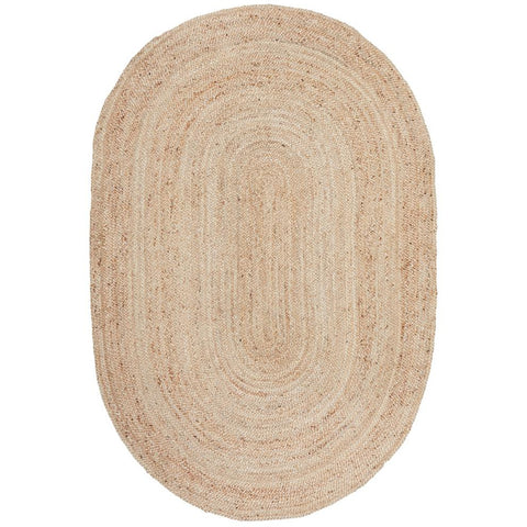 Miami 850 Natural Jute Oval Rug - Rugs Of Beauty - 1