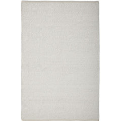 Hampshire 4722 White Patterned Modern Polyester Cotton Rug - Rugs Of Beauty - 1