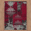 Grantham 1478 Red Patterned Modern Rug - Rugs Of Beauty - 3