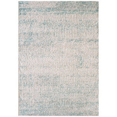 Kivalna 757 Blue Beige Abstract Patterned Plush Modern Rug - Rugs Of Beauty - 1