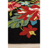 Florence 1532 Black Multi Coloured Floral Patterned Outdoor Modern Rug - Rugs Of Beauty - 5