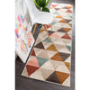 Lima Multi Coloured Triangle Geometric Patterned Modern Runner Rug - Rugs Of Beauty - 2