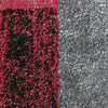 Dover Red Black Grey Beige Abstract Patchwork Modern Rug - 3