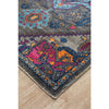 Menhit Grey Multi Coloured Transitional Patterned Runner Rug - Rugs Of Beauty - 3
