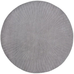 Wedgwood Folia Grey 38305 Wool Designer Round Rug - Rugs Of Beauty - 1