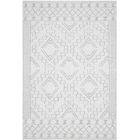 Vasteras 1252 Ivory White Scandinavian Wool Rug - Rugs Of Beauty - 1