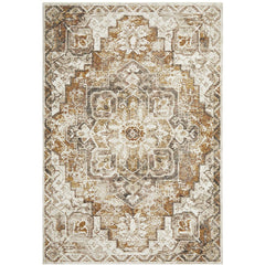 Sumy 129 Bronze Ivory Floral Traditional Rug - Rugs Of Beauty - 1