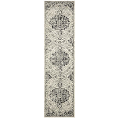 Adoni 150 Transitional Bohemian Charcoal Grey Runner Rug - Rugs Of Beauty - 1