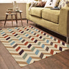 Corby 1362 Multi Colour Modern Zig Zag Patterned Rug - Rugs Of Beauty - 2