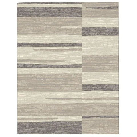 Caldwell Grey Beige Abstract Patterned Modern Rug - 1