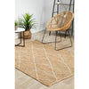 Burleigh 1222 Trellis Patterned White Natural Jute Rug - Rugs Of Beauty - 3