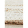 Burleigh 1225 White Natural Striped Jute Rug - Rugs Of Beauty - 7