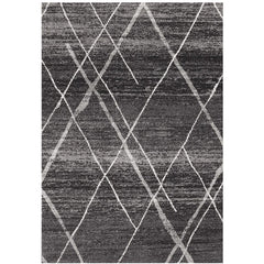 Kemi 1152 Charcoal Grey Modern Tribal Boho Rug - Rugs Of Beauty - 1