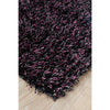 Barcelona Soft Shag Rug Black Purple Grey - Rugs Of Beauty - 3