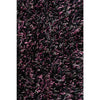 Barcelona Soft Shag Rug Black Purple Grey - Rugs Of Beauty - 8