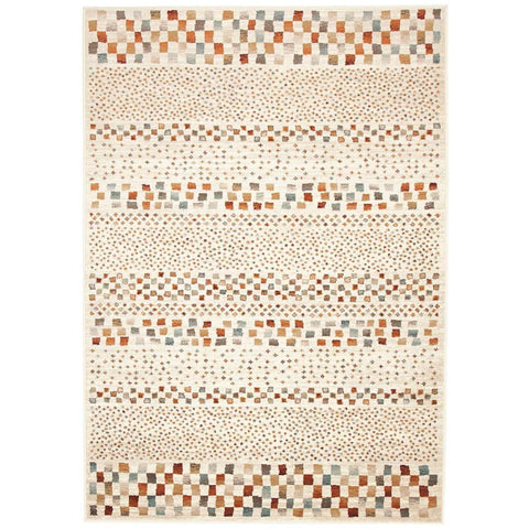Caliente 321 Beige Earth Multi Coloured Patterned Traditional Rug - Rugs Of Beauty - 1