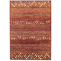 Caliente 322 Earth Red Rust Multi Coloured Patterned Traditional Rug - Rugs Of Beauty - 1