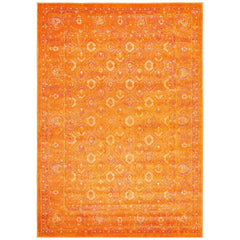 Kahn 885 Orange Rust Multi Colour Transitional Medallion Patterned Rug - Rugs Of Beauty - 1