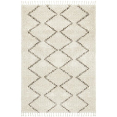 Zaria 151 Natural Moroccan Inspired Modern Shaggy Rug - Rugs Of Beauty - 1