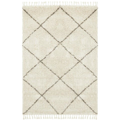 Zaria 152 Natural Moroccan Inspired Modern Shaggy Rug - Rugs Of Beauty - 1
