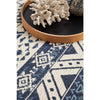 Coogee 4452 White Blue Tribal Inspired Indoor Outdoor Modern Rug - Rugs Of Beauty - 5