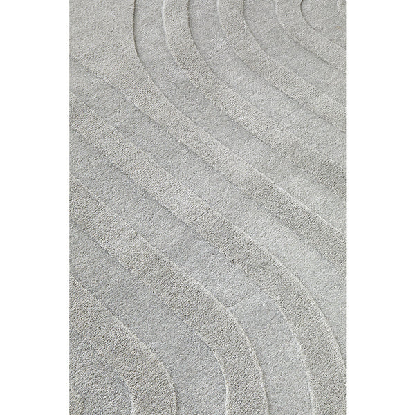 Glacier 456 Grey Wool Viscose Rug Rugs Of Beauty