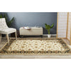 Charook 2376 Ivory Traditional Pattern Black Border Rug - Rugs Of Beauty - 2