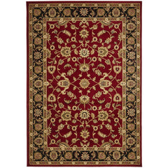 Charook 2376 Red Traditional Pattern Black Border Rug - Rugs Of Beauty - 1