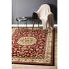 Charook 2375 Red Traditional Pattern Ivory Border Rug - Rugs Of Beauty - 2