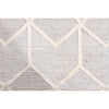 Vienna 2355 Hand Loomed Grey Beige Patterned Wool and Viscose Modern Rug - Rugs Of Beauty - 4