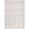 Vienna 2355 Hand Loomed Grey Beige Patterned Wool and Viscose Modern Rug - Rugs Of Beauty - 1