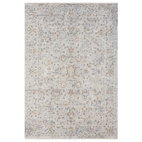 Floral patterned rug with a mix of colours
