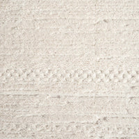 Beige textured runner rug with subtle geometric patterns and soft pile fibers.