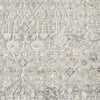 Neutral-toned runner rug with a subtle floral pattern and textured woven design.