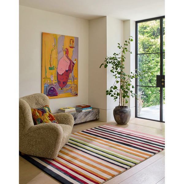 Harlequin Calla Pomegranate / Clementine 143403 Designer Wool Viscose Rug - 2