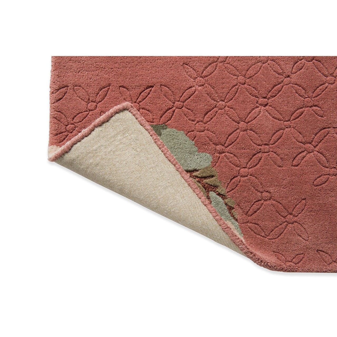 Laura Ashley Aylworth Trail Terracotta Orange 078603 Designer Wool Viscose Rug - 10