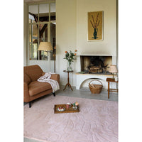 Laura Ashley Coleby Petals Chalk Pink 078802 Designer Wool Rug - 2