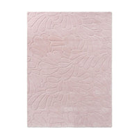 Laura Ashley Coleby Petals Chalk Pink 078802 Designer Wool Rug - 1