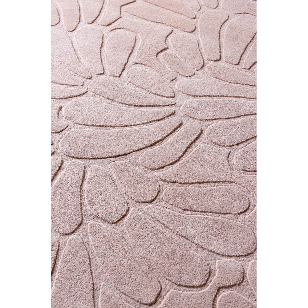 Laura Ashley Coleby Petals Chalk Pink 078802 Designer Wool Rug - 4
