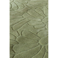 Laura Ashley Coleby Petals Hedgerow Green 078807 Designer Wool Rug